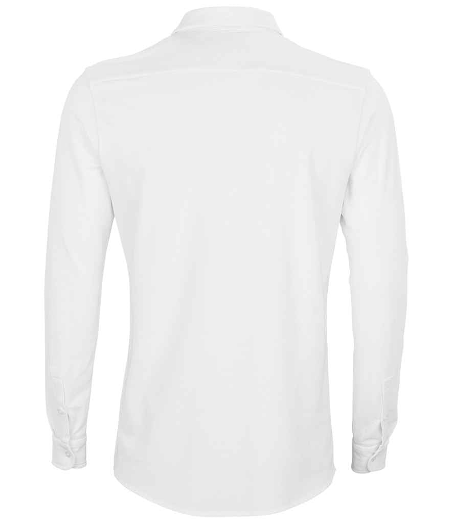 NEOBLU Basile Organic Cotton Long Sleeve Piqué Shirt