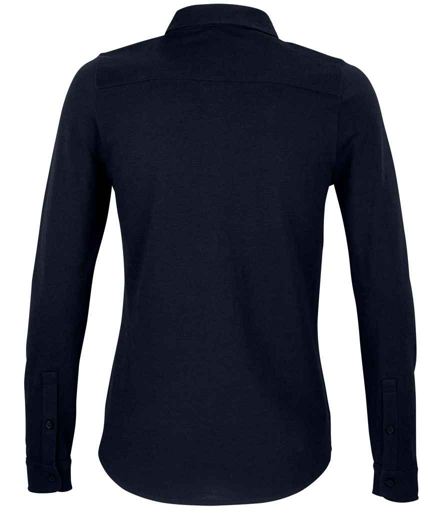 NEOBLU Ladies Basile Organic Cotton Long Sleeve Piqué Shirt