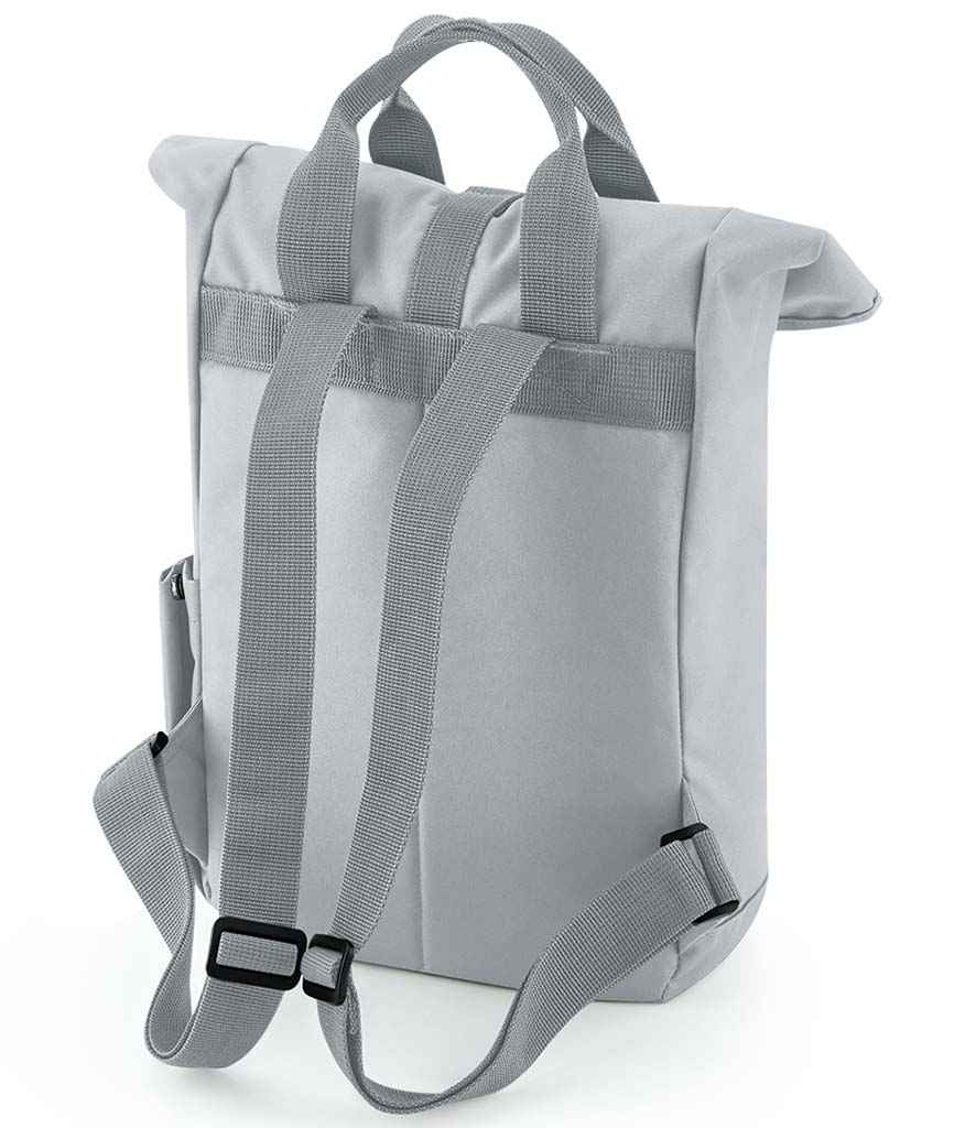 BagBase Recycled Mini Twin Handle Roll-Top Backpack