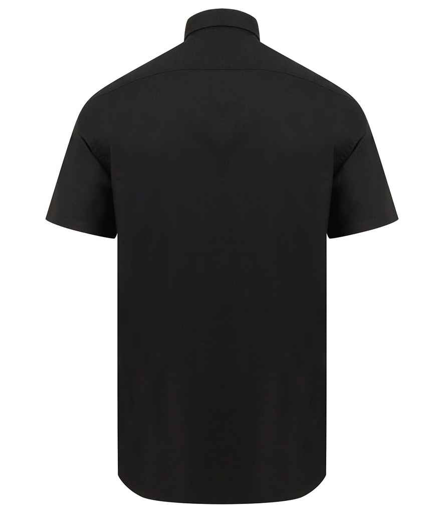 Henbury Modern Short Sleeve Regular Fit Oxford Shirt