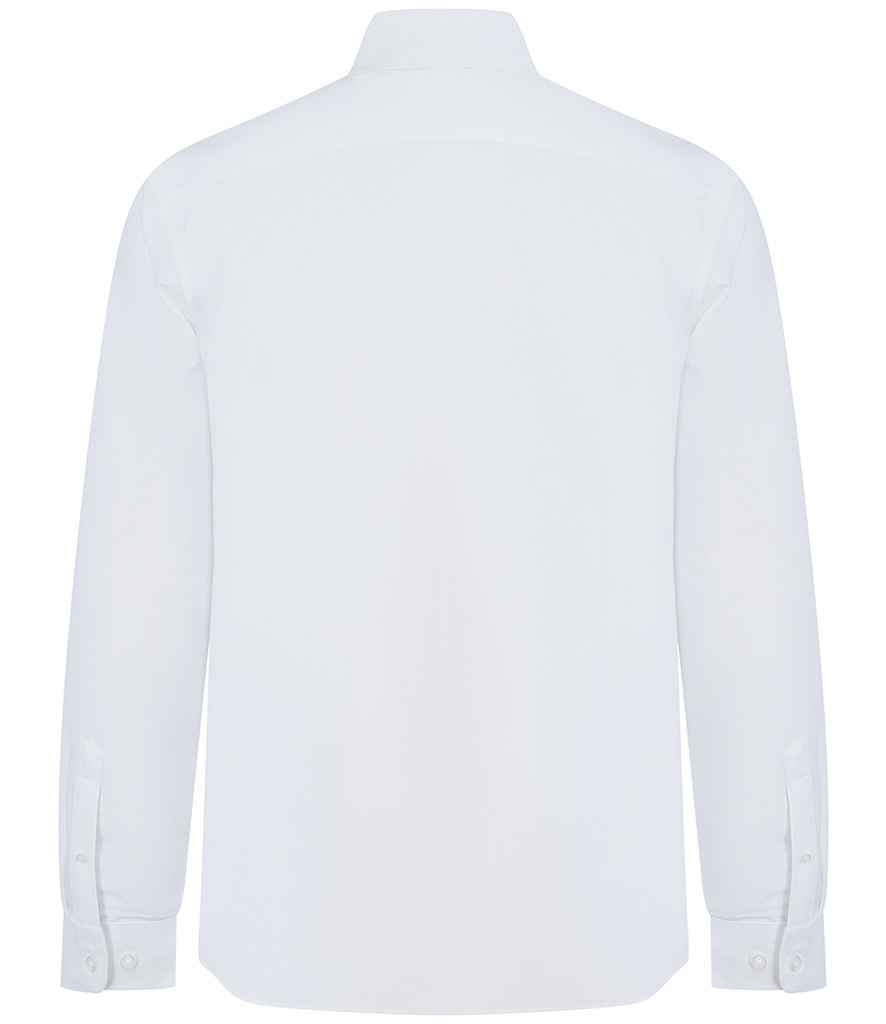 Henbury Long Sleeved Cotton Feel Coolplus® Shirt