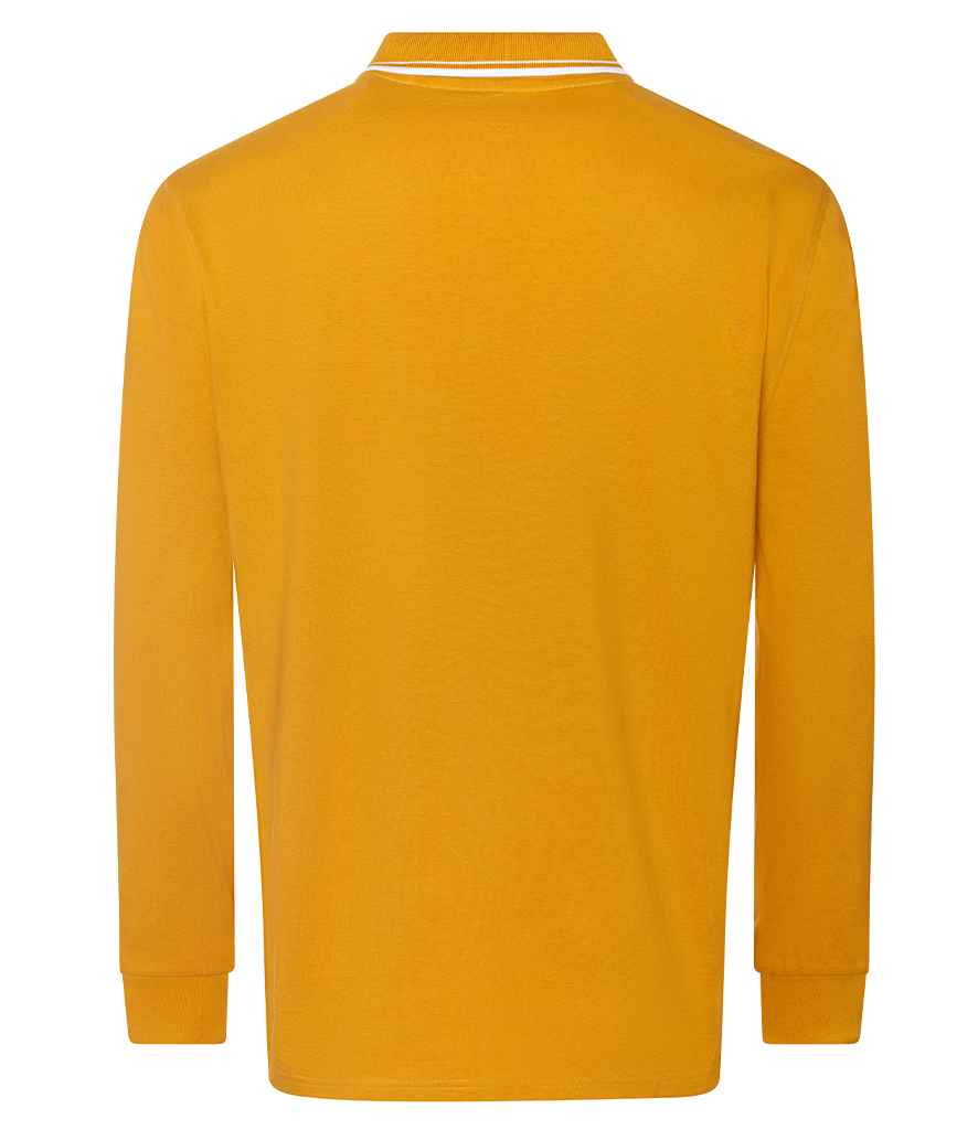 AWDis Long Sleeve Tipped 100 Polo Shirt