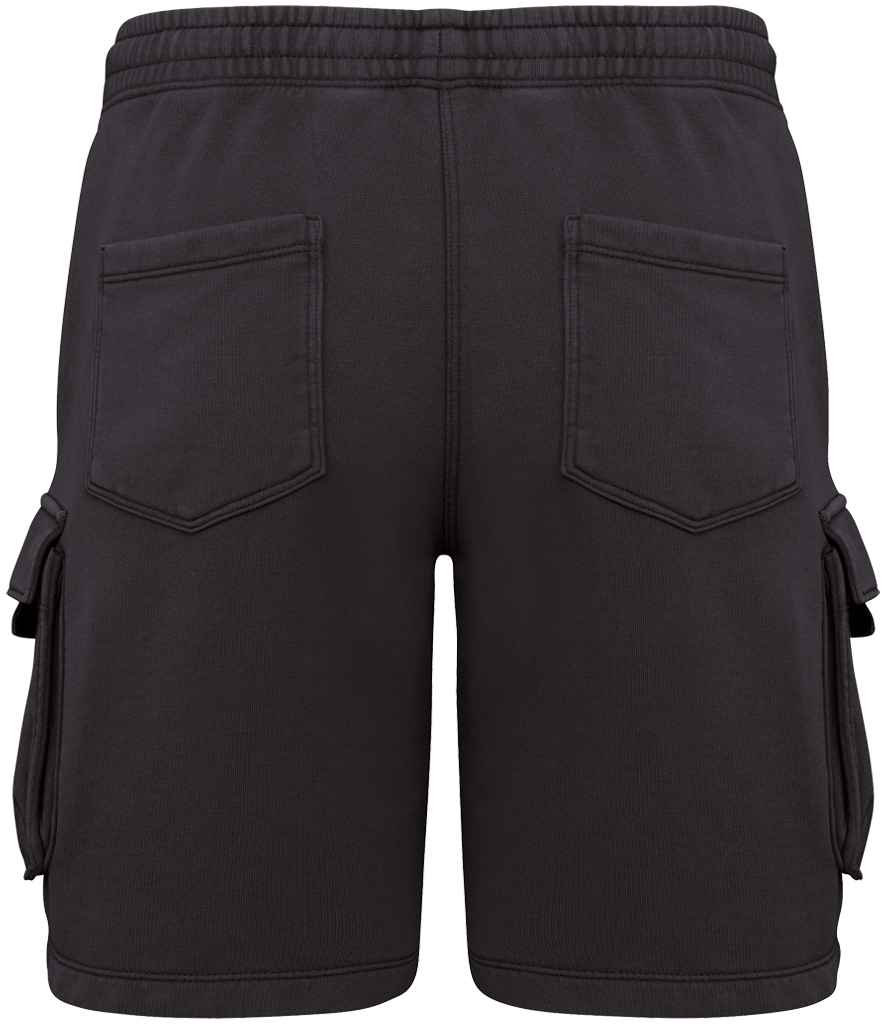 Native Spirit French Terry Washed Effect Cargo Shorts