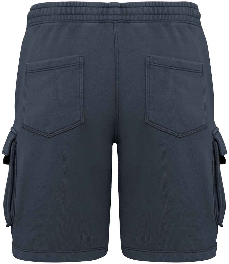 Native Spirit French Terry Washed Effect Cargo Shorts