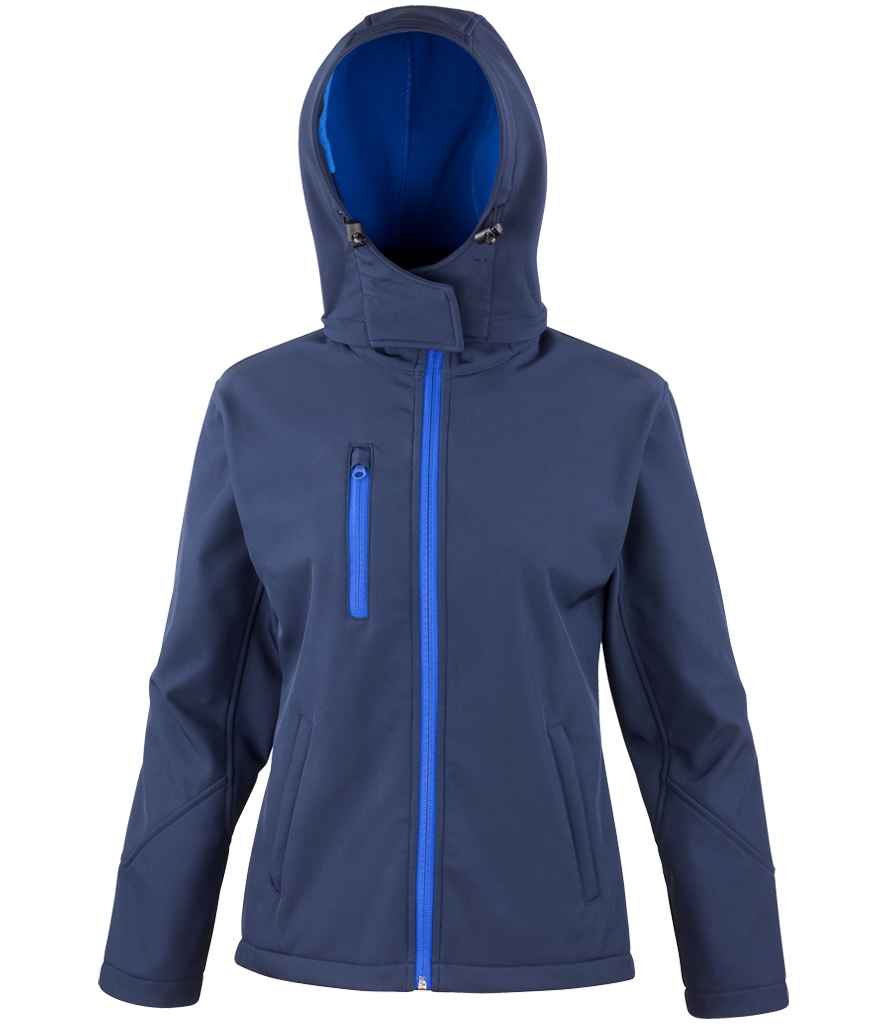 Result Core Ladies Hooded Soft Shell Jacket