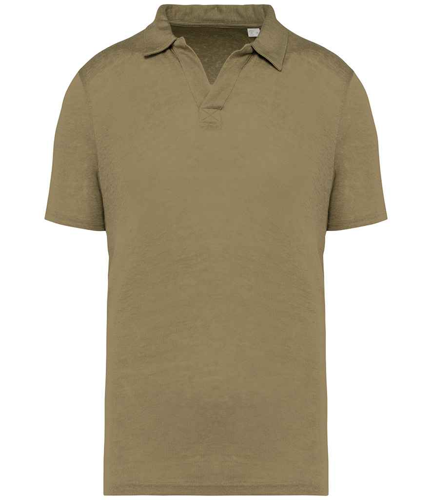 Spasso Linen Polo Shirt