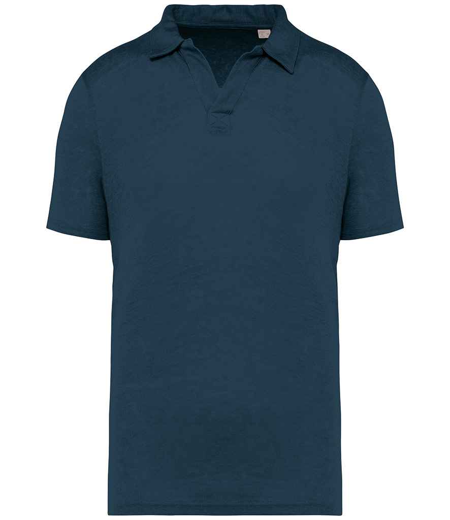 Spasso Linen Polo Shirt