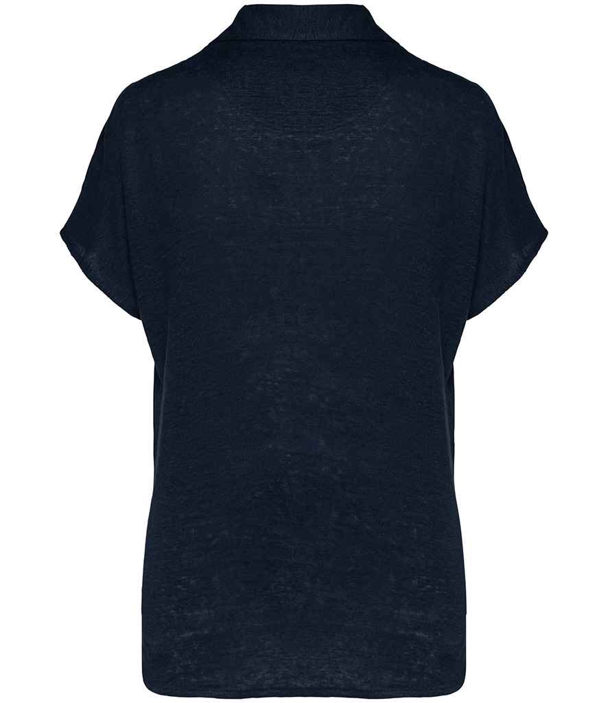 Spasso Ladies Linen Polo Shirt