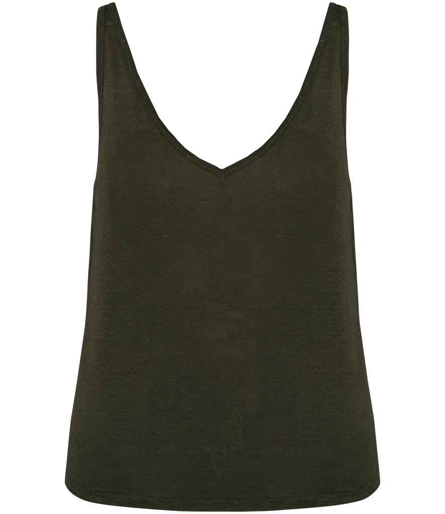 Spasso Ladies Linen Tank Top