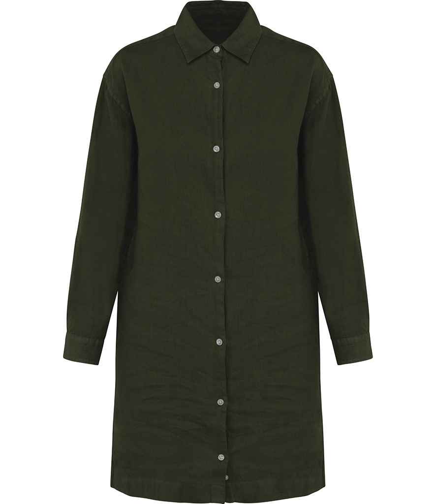Spasso Ladies Linen Dress Shirt