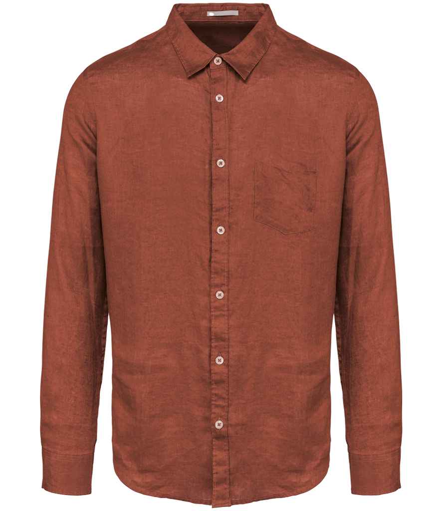 Spasso Long Sleeve Linen Shirt