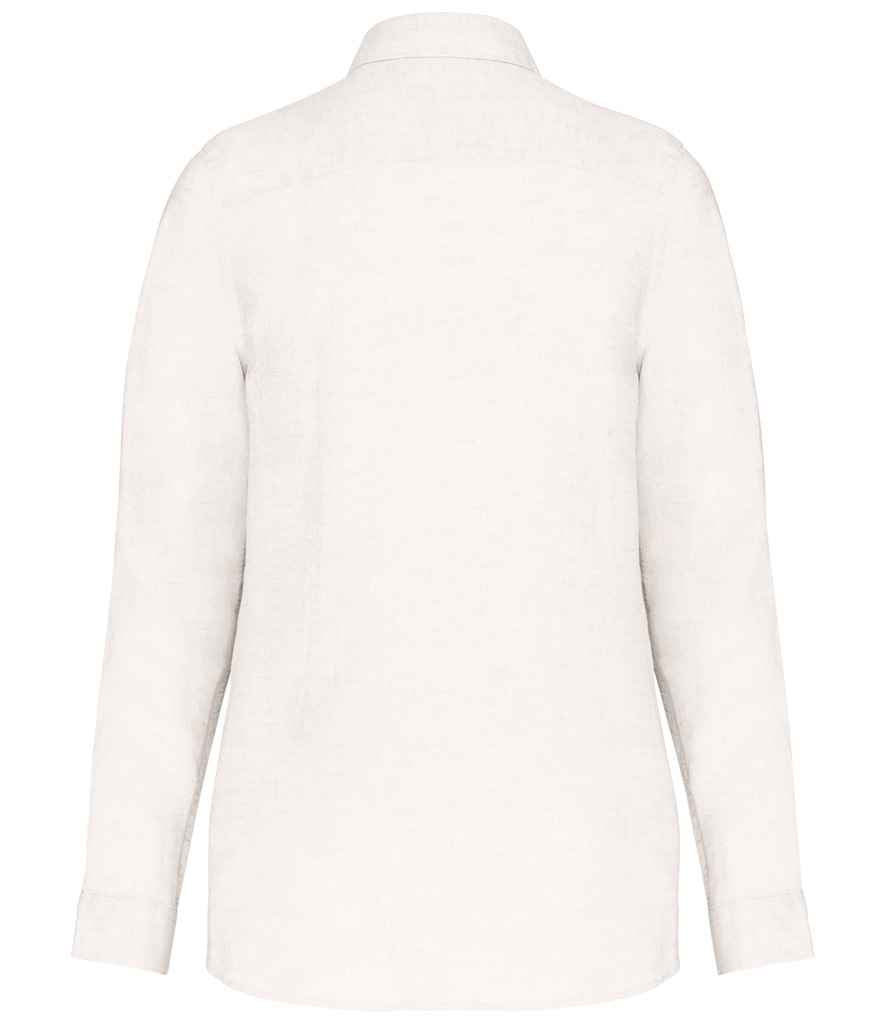 Spasso Ladies Long Sleeve Linen Shirt