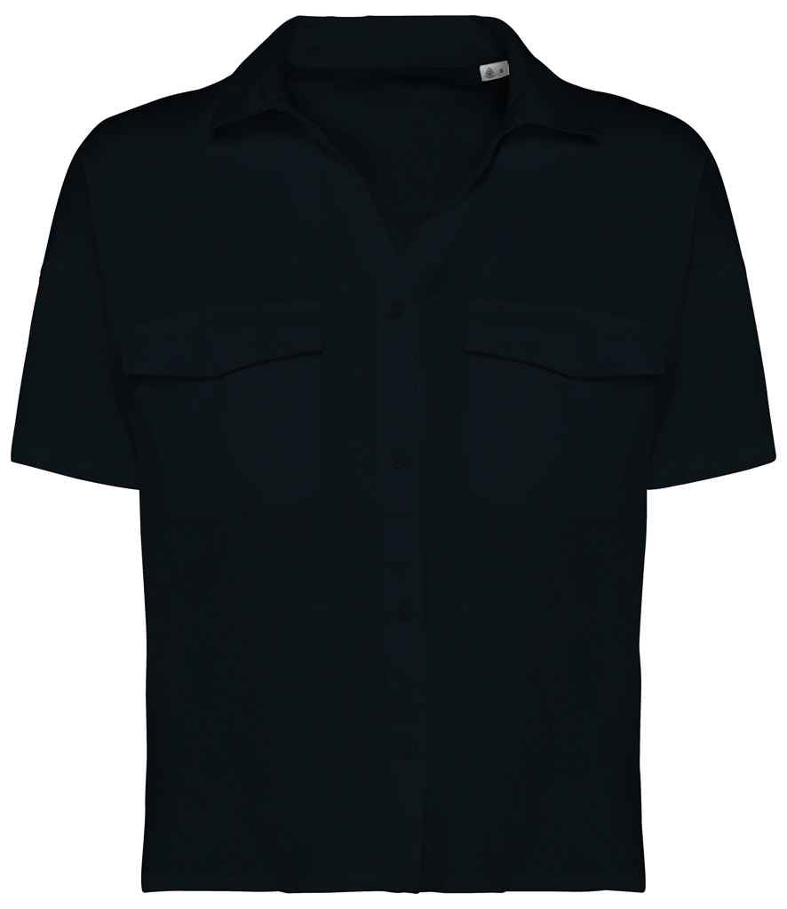 Spasso Ladies Short Sleeve Oversized TENCEL™ Shirt