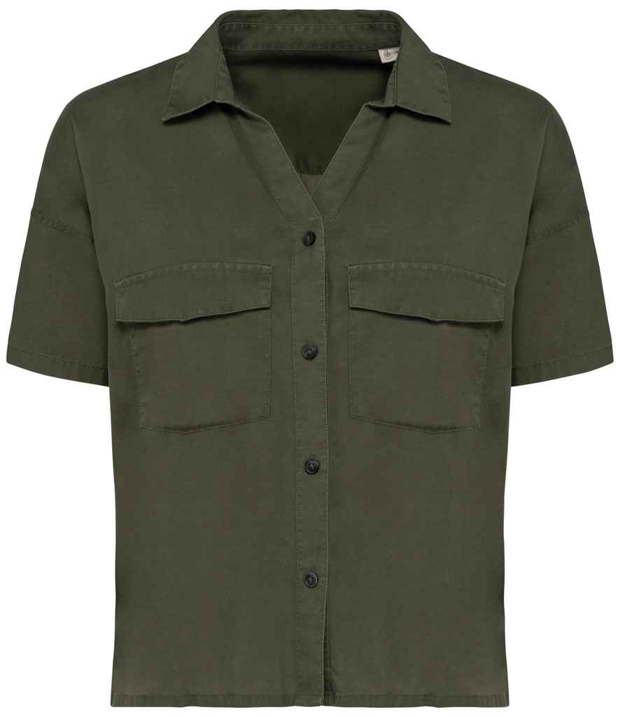 Spasso Ladies Short Sleeve Oversized TENCEL™ Shirt