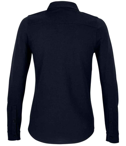 NEOBLU Ladies Basile Organic Cotton Long Sleeve Piqué Shirt