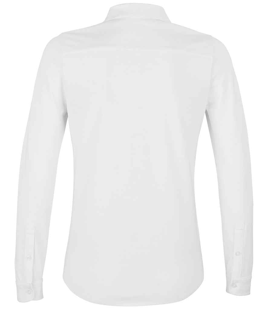 NEOBLU Ladies Basile Organic Cotton Long Sleeve Piqué Shirt