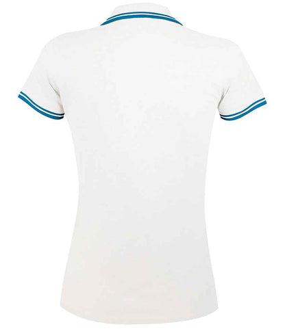 SOL'S Ladies Pasadena Tipped Cotton Piqué Polo Shirt