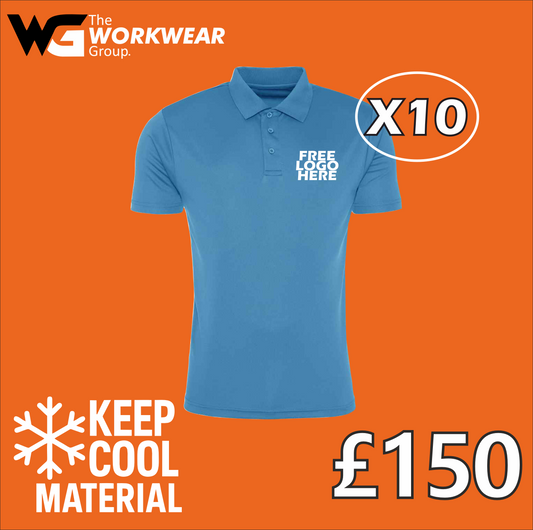 10 Keep Cool Polo Shirt Bundle