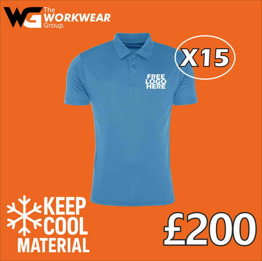 15 Keep Cool Polo Shirt Bundle