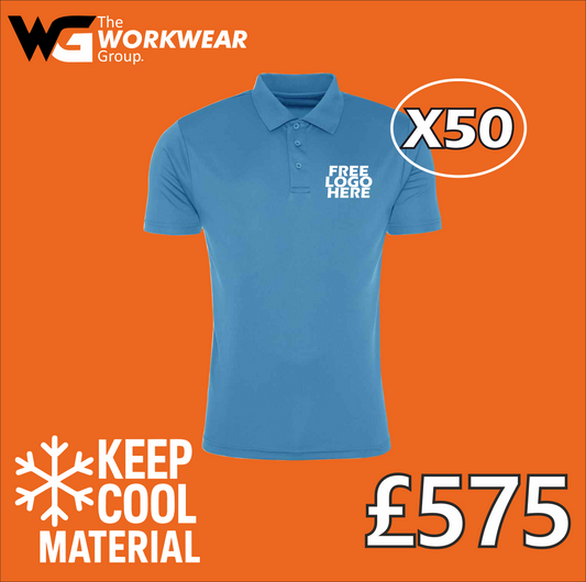 50 Keep Cool Polo Shirt Bundle