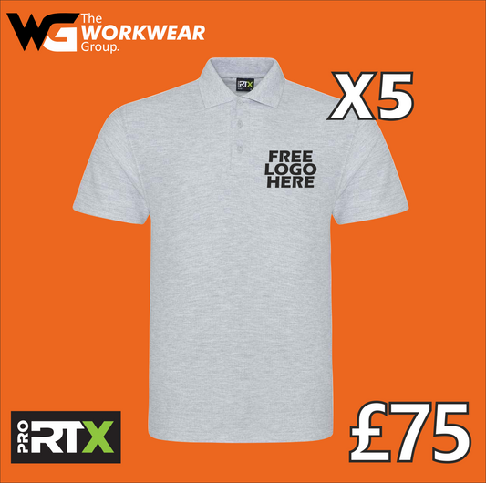 5 Polo Shirt Bundle