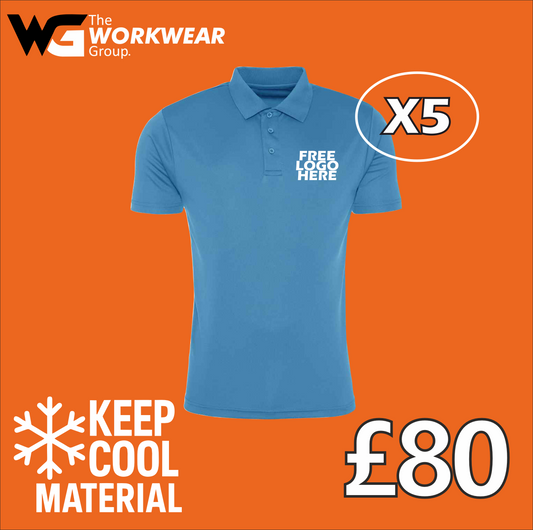 5 Keep Cool Polo Shirt Bundle