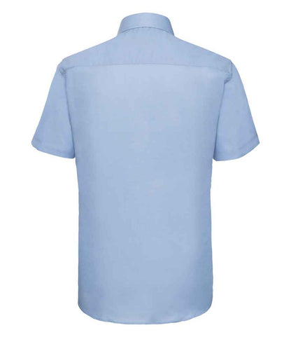 Russell Collection Short Sleeve Tailored Oxford Shirt