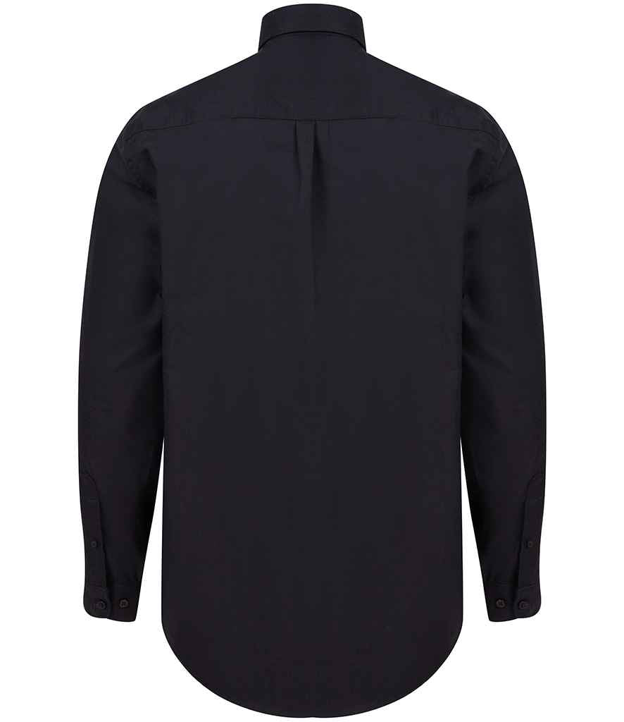 Henbury Modern Long Sleeve Classic Fit Oxford Shirt