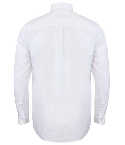 Henbury Modern Long Sleeve Classic Fit Oxford Shirt