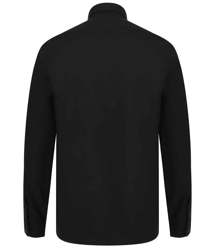 Henbury Modern Long Sleeve Regular Fit Oxford Shirt