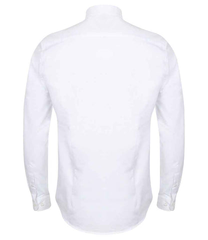 Henbury Modern Long Sleeve Slim Fit Oxford Shirt