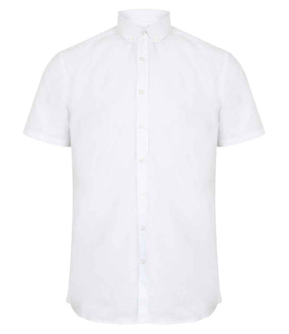Henbury Modern Short Sleeve Regular Fit Oxford Shirt