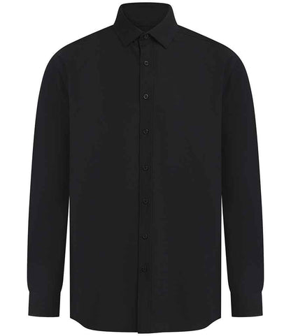 Henbury Long Sleeved Cotton Feel Coolplus® Shirt