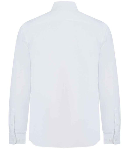 Henbury Long Sleeved Cotton Feel Coolplus® Shirt