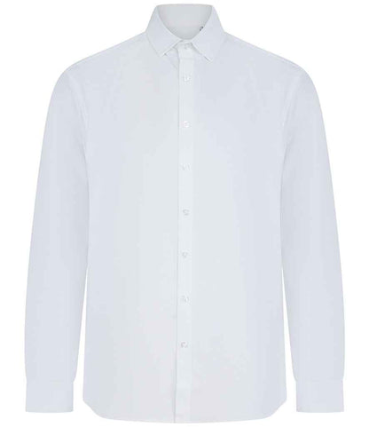 Henbury Long Sleeved Cotton Feel Coolplus® Shirt
