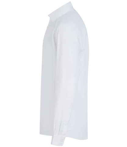 Henbury Long Sleeved Cotton Feel Coolplus® Shirt