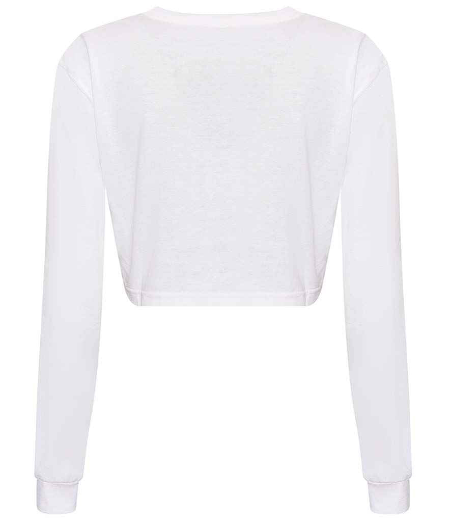 AWDis Ladies Long Sleeve Cropped T-Shirt