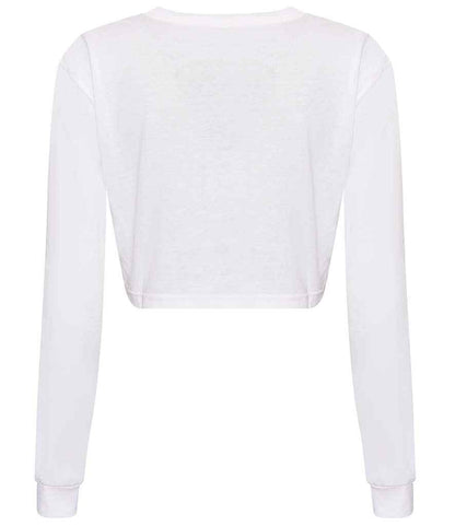 AWDis Ladies Long Sleeve Cropped T-Shirt