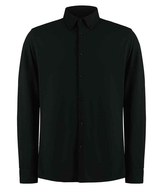 Kustom Kit Long Sleeve Superwash® 60°C Piqué Shirt