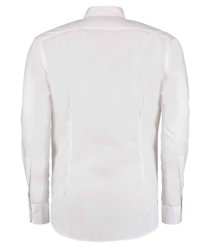 Kustom Kit Long Sleeve Slim Fit Business Shirt