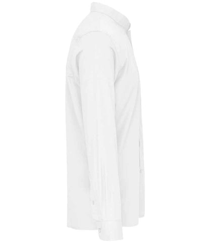 Kariban Long Sleeve Mandarin Collar Shirt