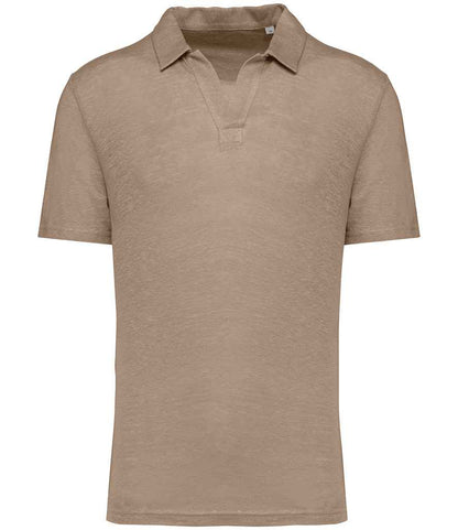 Spasso Linen Polo Shirt