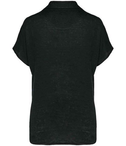 Spasso Ladies Linen Polo Shirt