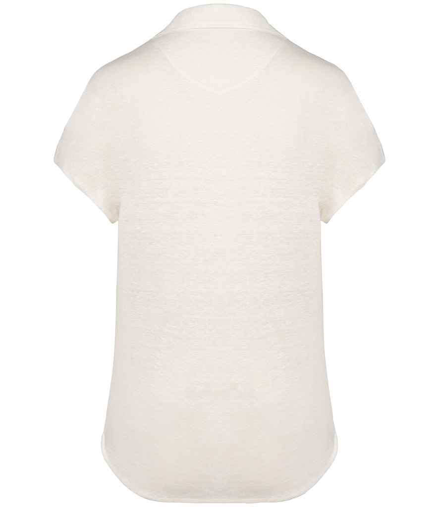 Spasso Ladies Linen Polo Shirt