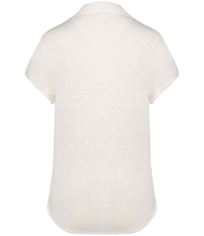Spasso Ladies Linen Polo Shirt