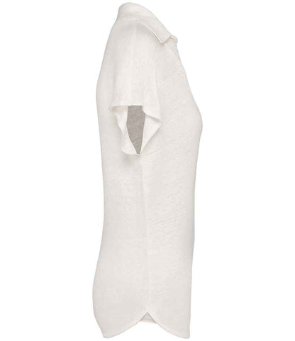 Spasso Ladies Linen Polo Shirt