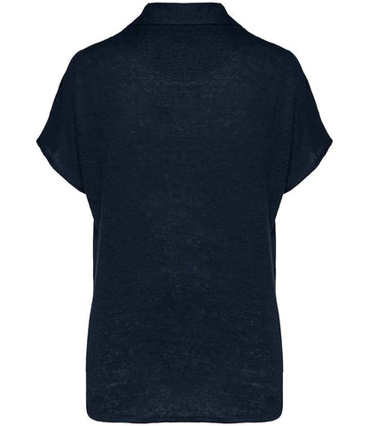 Spasso Ladies Linen Polo Shirt