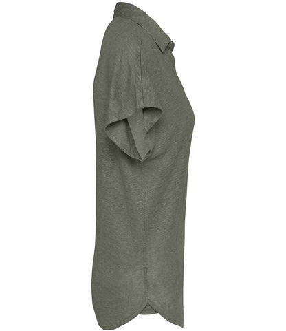 Spasso Ladies Linen Polo Shirt