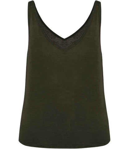 Spasso Ladies Linen Tank Top