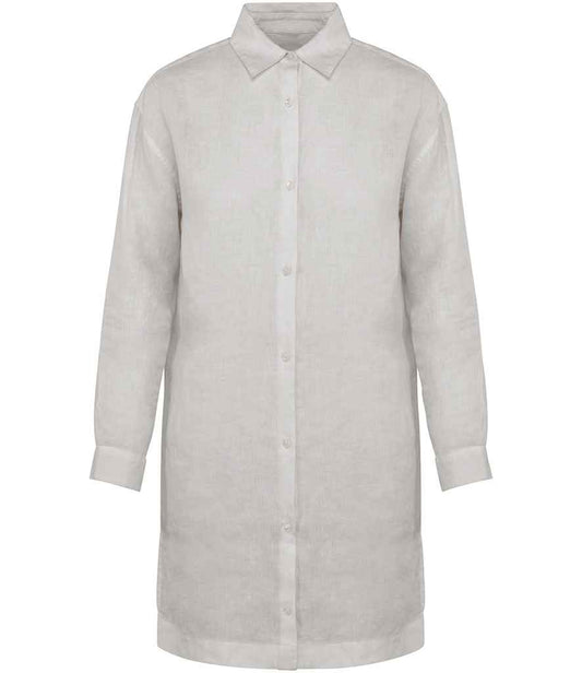 Spasso Ladies Linen Dress Shirt